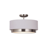 Tate 30W 1 LED 15.75 Inch Wide Flush Mount by Justice Design - FAB-4470