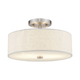 Meridian Two Light 13 Inch Wide Semi Flush Mount by Livex - 52134