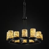Alabaster Rocks Dakota 12 Light Chandelier by Justice Design ALR-8763-10 - ALR-8763-10