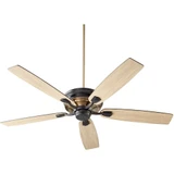 Gamble 5 Blade Ceiling Fan 60 inches wide by 14.25 inches high by Quorum  - 50605
