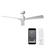 Clean 3 Blade Ceiling Fan 13.75 Inches Tall and 52 Inches Wide by WAC  - F-003