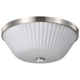 Royale 3 Light Flush Mount 5.75 Inch Tall and 16 Inch Wide by Nuvo - 60/8725