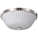 Royale 3 Light Flush Mount 5.75 Inch Tall and 16 Inch Wide by Nuvo - 60/8725
