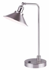 Tally 1 Light Table Lamp In Modern Style 20.5 x 12.5 Inches by Canarm Inc - ITL1017A21BKG