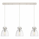 Newton Bell 3 Light Oversized Linear Pendant by Innovations - 123-410-1PS-G412-8