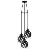 Carlton 3 3 Light Pendant 9.06 Inch Tall and 12.48 Inch Wide by Eglo - 202041