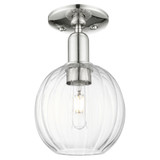 Preston 1 Light Semi Flush Mount 7 Inch and 11.5 Inch Tall by Innovations - 716-1C-G458-7