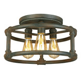 Wymer 3 Light 15 Inch Wide Flush Mount by Eglo - 202854
