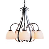 Sweeping Taper 5 Light Medium Chandelier by Hubbardton Forge 101445 - 101445