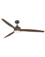 Artiste 72 Inch 3 Blade Ceiling Fan with Light Kit by Hinkley - 900172F