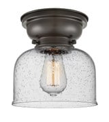 X-Large Bell 1 Light 12 Inch Wide Flush Mount by Innovations - 623-1F-G7L-12