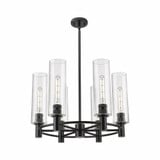 Crown Point 6Light Stem Chandelier 15.25 Inch X 24 Inch Wide by Innovations - 434-6CR-G434-12