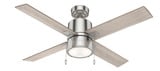 Beck 52 Inch Ceiling Fan with LED Light Kit and Pull Chain by Hunter Fans - 1000820
