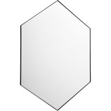 Hexagon Mirror 40 Inch Tall and 28.25 Inch Wide by Quorum - 13-2840