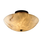 Lumenaria 2 Light 14 Inch Wide Round Semi Flush Mount by Justice Design - FAL-9690-35