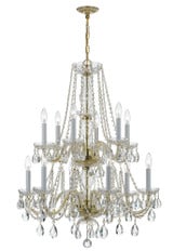 Traditional Crystal 12 Light Medium Chandelier by Crystorama - 1137