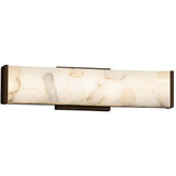 Alabaster Rocks Latitude 1 Light Linear Vanity Light by Justice Design - ALR-8601