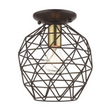 Paxten 1 Light 8 Inch Wide Flush Mount by Livex - 46598