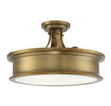 Watkins 3 Light 16 Inch Wide Semi Flush Mount by Savoy House - 6-134-3