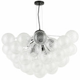 Charlize 12 Light Chandelier 21 Inch Tall and 36 Inch Wide by Dainolite - CLZ-3612C