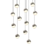 Grapes 12 LED Small Pendant 2.5 Inch Tall and 15.5 Inch Wide by Sonneman - 2917-SML