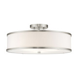 Park Ridge 3 Light 18 Inch Wide New Traditional Semi Flush Mount by Livex - 62629