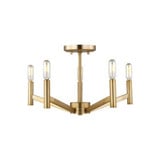 Vector 5 Light 18 Inch Wide Semi Flush Mount by Visual Comfort Studio - 7724305