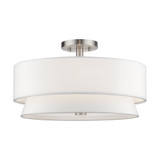Fontana 4 Light 18 Inch Wide Semi Flush Mount by Livex - 60027