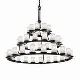 Clouds Dakota 45 Light Oversized 3 Tier Chandelier by Justice Design - CLD-8714-10