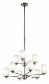 Joelson 9 Light Large 2 Tier Chandelier by Kichler - 43924