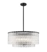 Glacier 10 Light Pendant 13.5 Inch Tall and 27.5 Inch Wide by Z-Lite - 1943P26-2