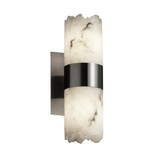 Lumenaria Dakota 2 Light Cylinder Flat Rim Wall Sconce by Justice Design - FAL-8762-10