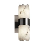 Lumenaria Dakota 2 Light Cylinder Flat Rim Wall Sconce by Justice Design - FAL-8762-10