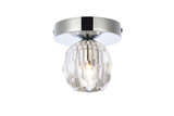 Eren 1 Light 4.7 Inch Wide Flush Mount by Elegant - 3505F5
