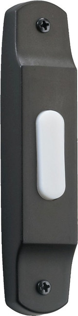 Basic Narrow Door Chime Button 4.5 Inches Tall and 1 Inches Wide by Quorum - 7-302