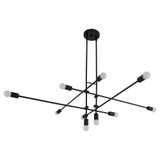 Mika 10 Light Chandelier 15.25 Inch Tall and 49.25 Inch Wide by Oxygen - 3-697-IN
