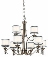 Lacey 9 Light Oversized 2 Tier Chandelier by Kichler - 42382