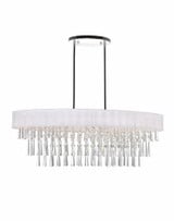 Franca 8 Light Oversized Linear Chandelier by CWI - 5523P38C-131338