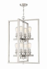 Chicago 8 Light Medium Foyer Chandelier by Craftmade - 53138