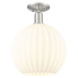 White Venetian 1 Light Semi Flush Mount 15 Inch X 12 Inch by Innovations - 716-1C-G1217-12