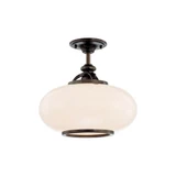 Canton 1 Light 15 Inch Wide Semi Flush Mount by Hudson Valley - 9815F