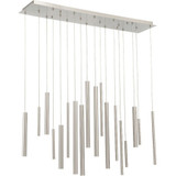 Santana 18 Light Cluster Linear Chandelier by Eurofase - 31446