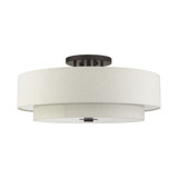 Meridian 6 Light 30 Inch Wide Semi Flush Mount by Livex - 45849