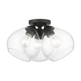 Catania 3 Light 16 Inch Wide Semi Flush Mount by Livex - 46502