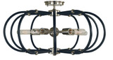 Pulsar 5 Light 22 Inch Wide Semi Flush Mount by Framburg - 5100