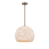 Alabaster Rocks 1 Light Large Pendant by Justice Design - ALR-6537
