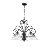 Homestead 5 Light Medium Chandelier by Golden - 8606-D5