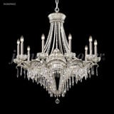 Dynasty Cast Brass 13 Light Large Chandelier by James Moder 94350PW - 94350PW
