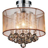 Radiant 3 Light 12 Inch Wide Semi Flush Mount by CWI - 5062C12C-131212