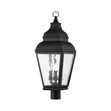 Exeter 3 Light Outdoor Post Top Lantern 10 x 29.5 Inches by Livex  - 2606